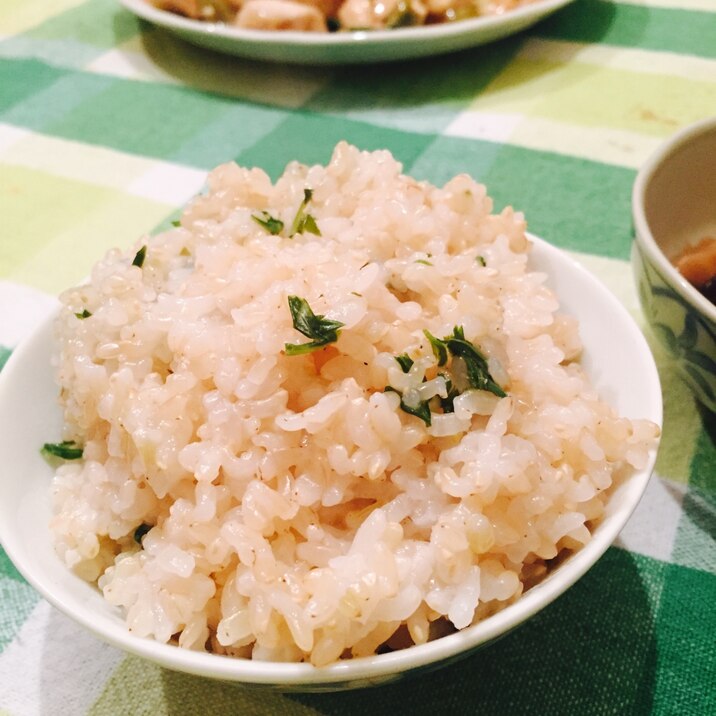 よもぎの混ぜご飯